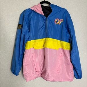 Odd Future Wolf Gang Jacket Mens Large Colorblock Windbreaker Donut Skate Rap
